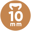logo 10 mm blanc fond marron