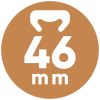 logo 46 mm blanc fond marron